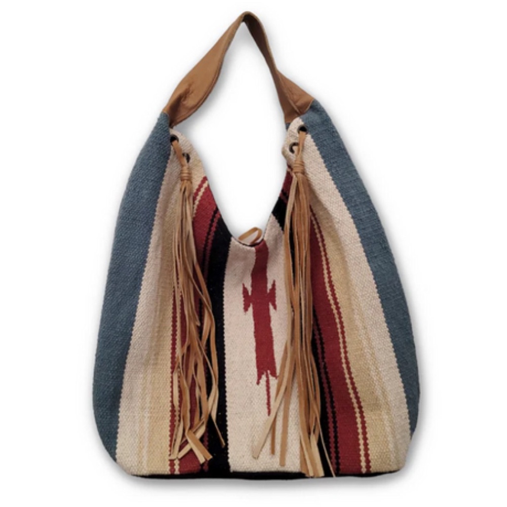 Striped Fringe Scully Bag